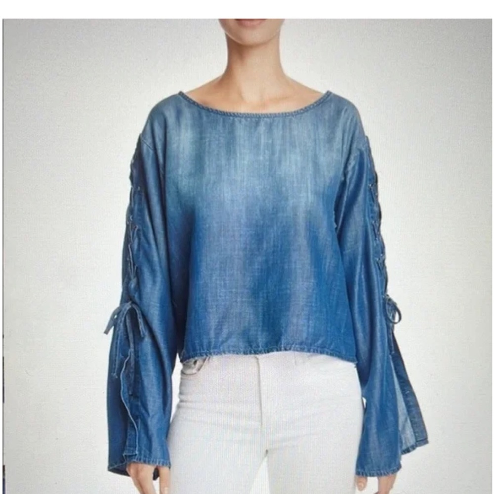 Bella Dahl Women's Blue Denim Top NWT